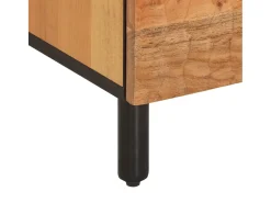 Mueble de TV madera maciza de acacia 100x33x46 cm