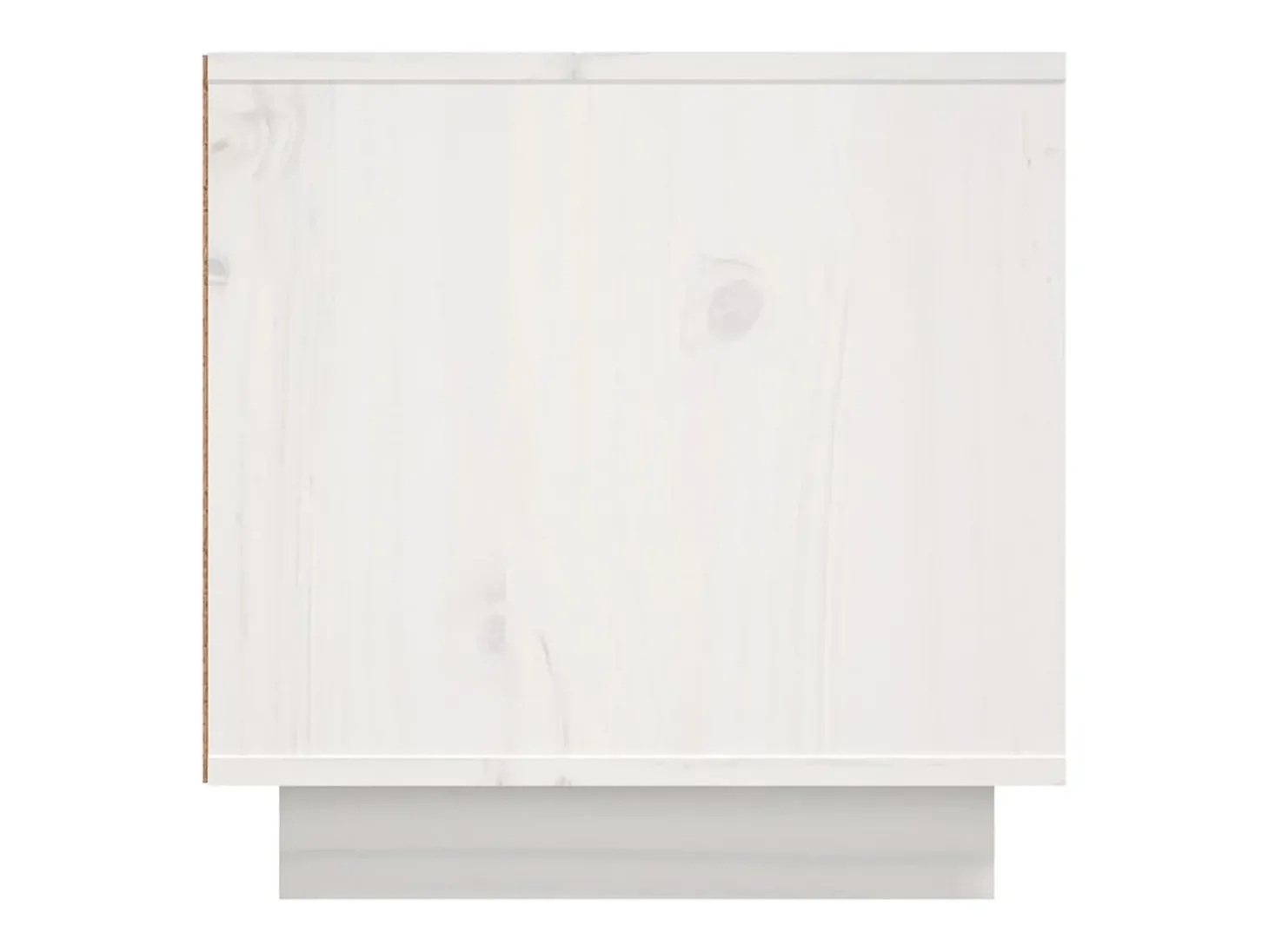 Mueble de TV madera maciza de pino blanco 156x40x40 cm