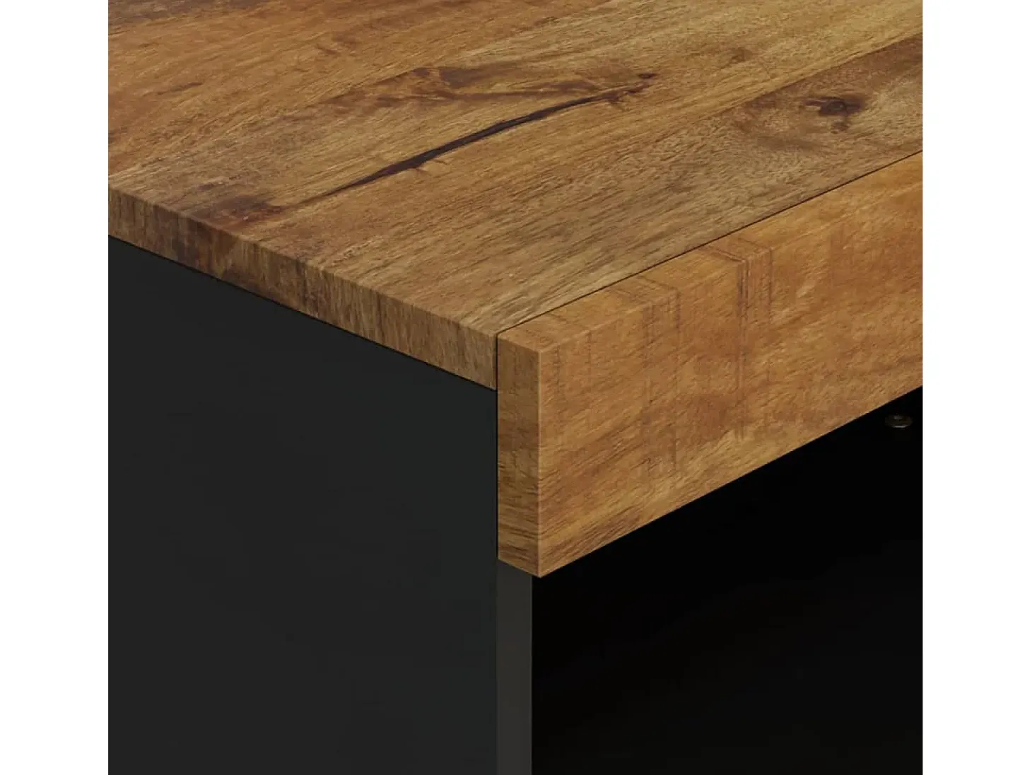 Mueble de TV madera maciza de mango 60x33x43,5 cm
