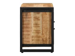 Mueble de TV madera maciza de mango rugosa 80x30x40 cm