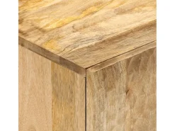 Mueble de TV madera maciza de mango 80x31x46 cm