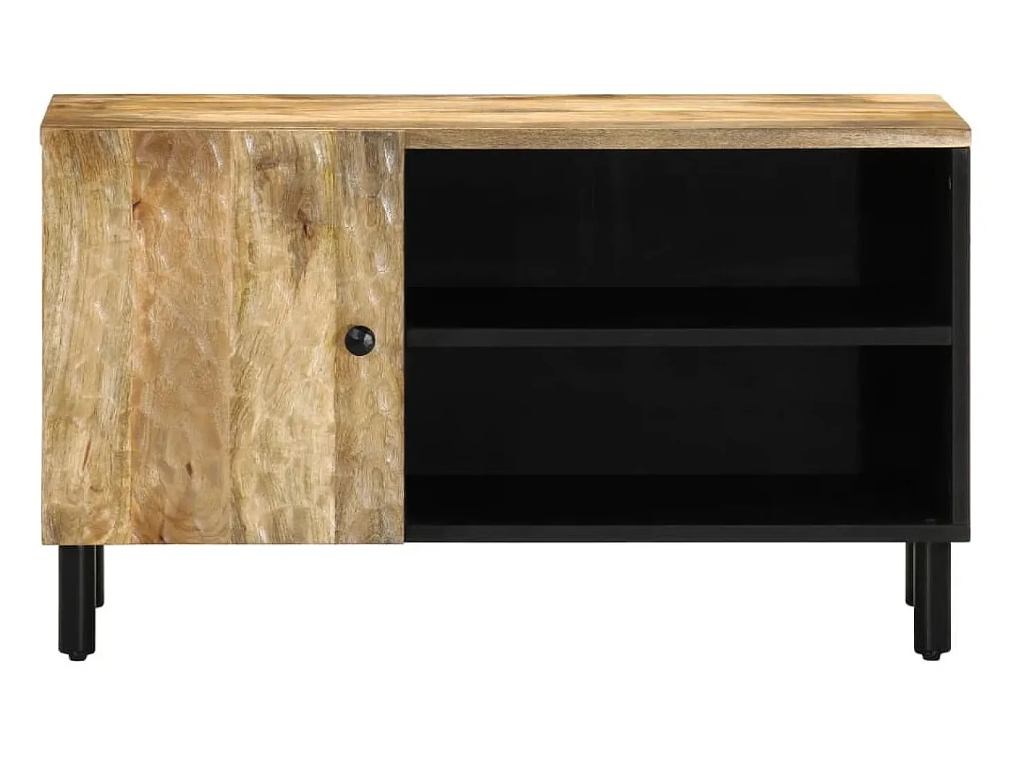 Mueble de TV madera maciza de mango 80x31x46 cm