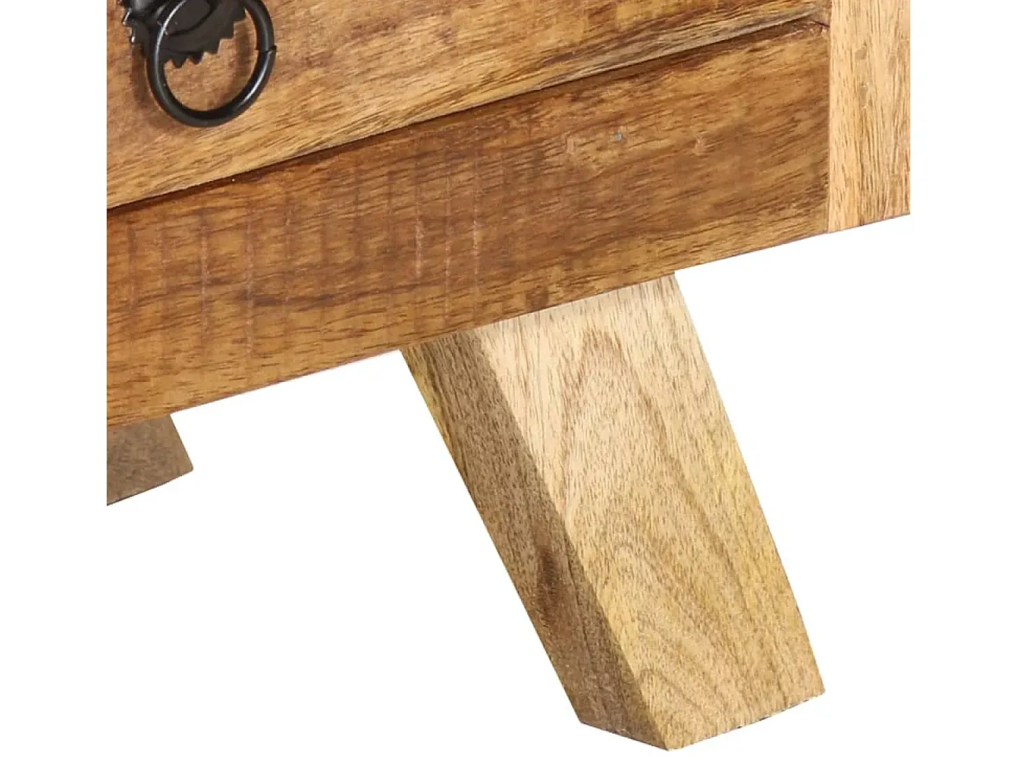 Mueble de TV madera maciza de mango 110x30x40 cm