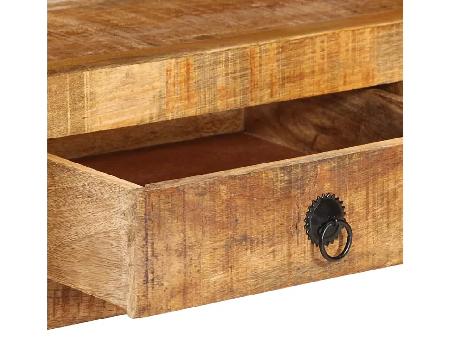 Mueble de TV madera maciza de mango 110x30x40 cm