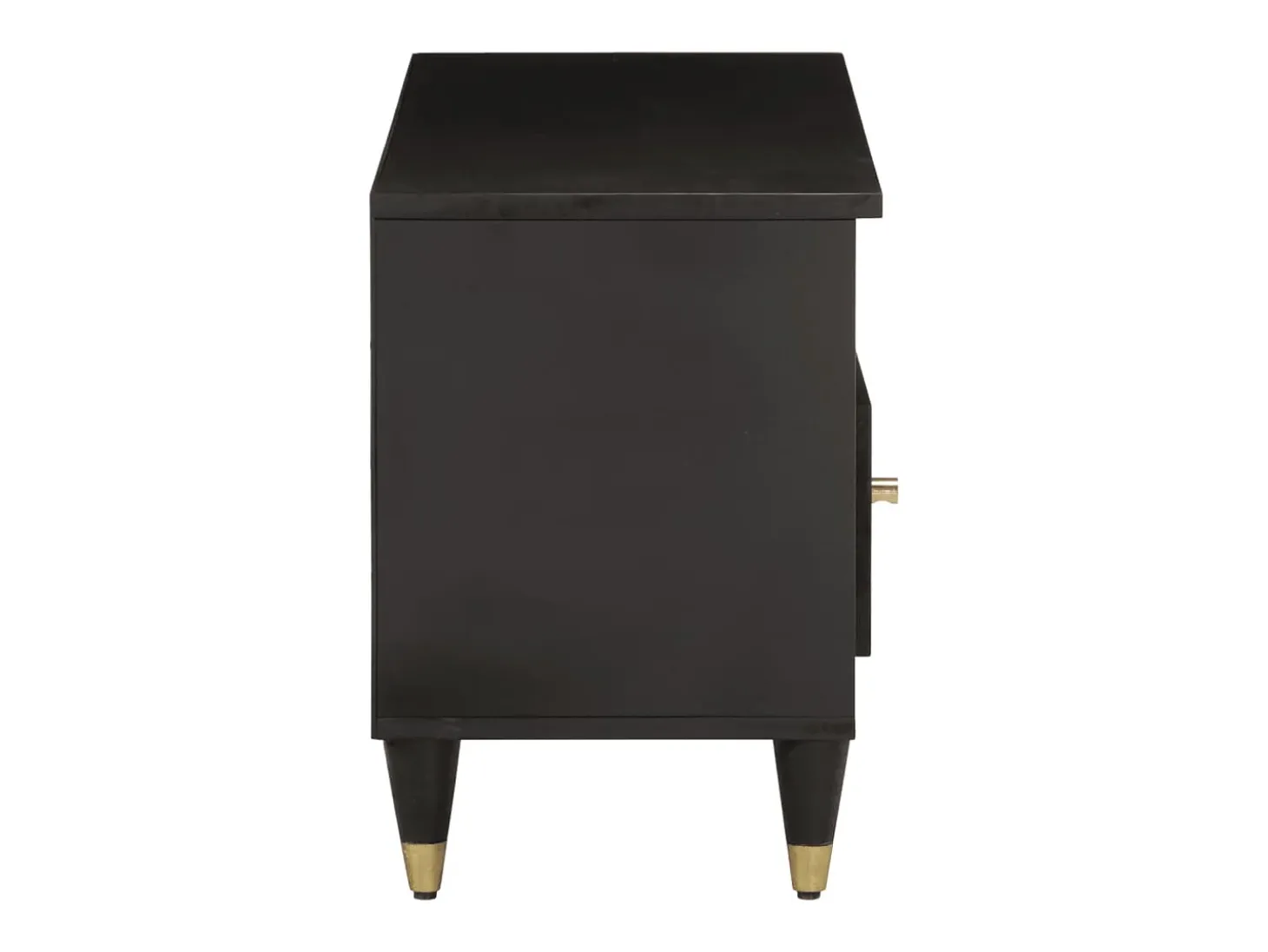 Mueble de TV madera maciza de mango 100x33x46 cm
