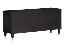 Mueble de TV madera maciza de mango 100x33x46 cm