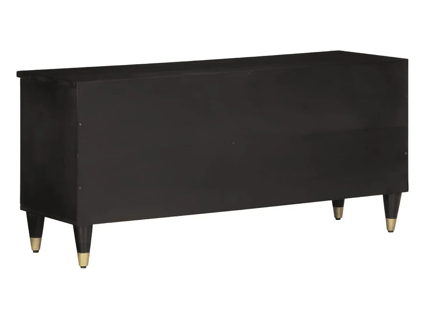Mueble de TV madera maciza de mango 100x33x46 cm