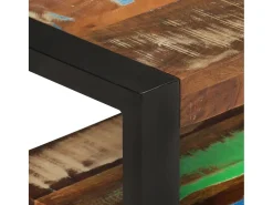 Mueble de TV madera maciza reciclada 120x30x45 cm