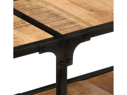 Mueble de TV madera maciza de mango 150x30x41 cm
