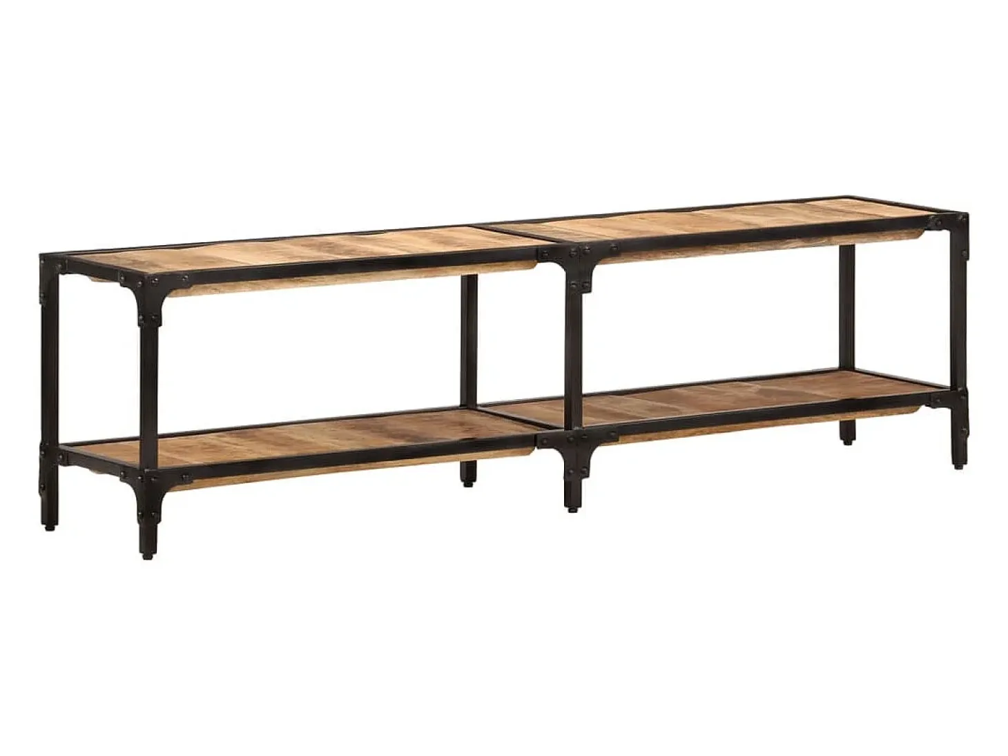 Mueble de TV madera maciza de mango 150x30x41 cm