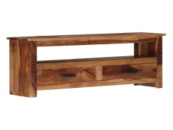 Mueble de TV madera maciza de Sheesham 118x30x40 cm