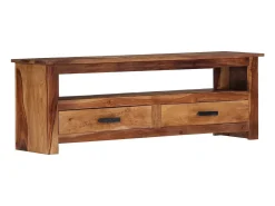 Mueble de TV madera maciza de Sheesham 118x30x40 cm