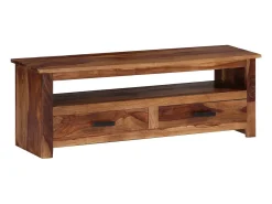 Mueble de TV madera maciza de Sheesham 118x30x40 cm