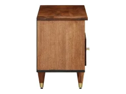 Mueble de TV madera maciza de mango 100x33x46 cm