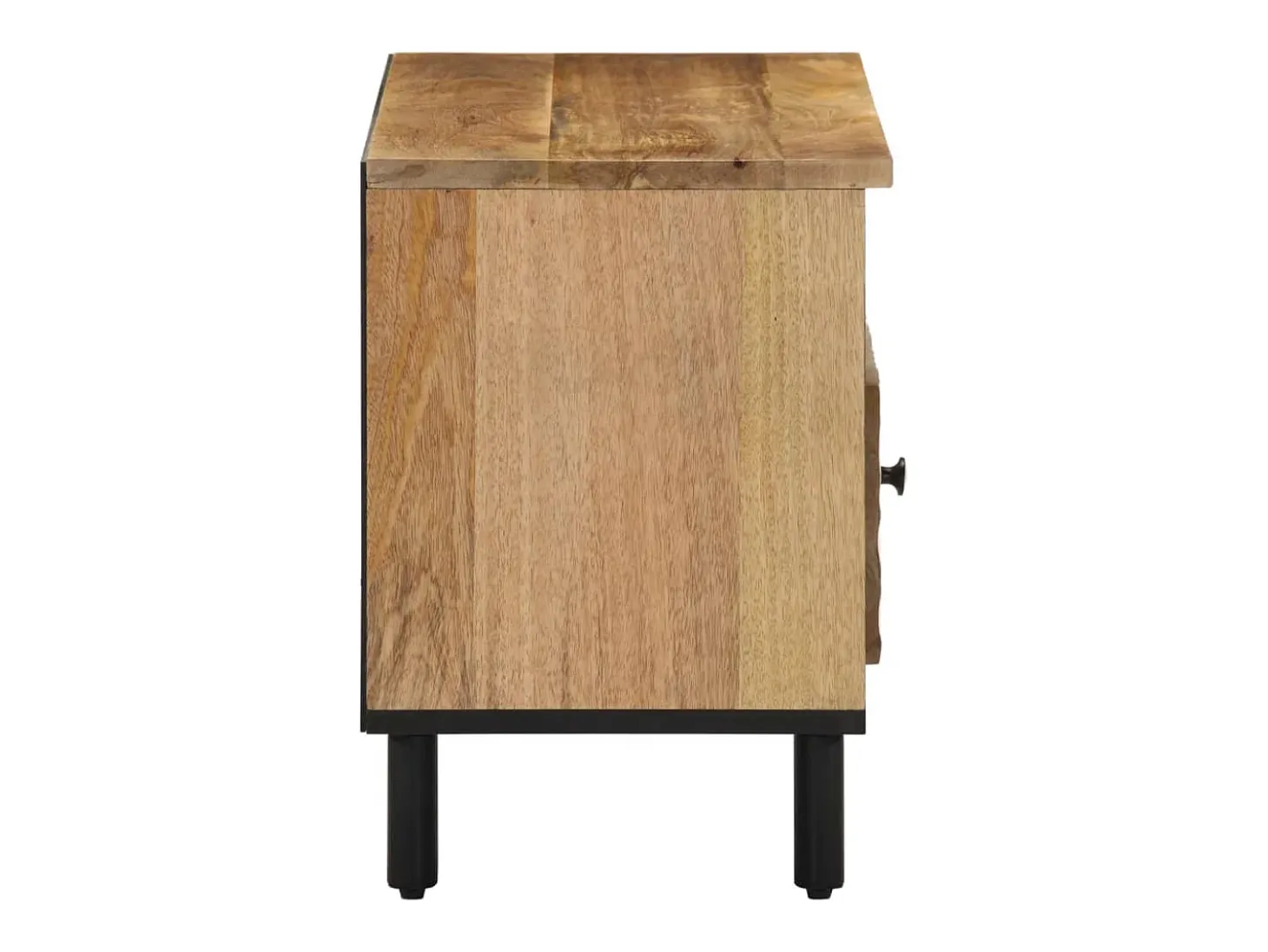 Mueble de TV madera maciza de mango 80x33x46 cm