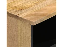 Mueble de TV madera maciza de mango 80x33x46 cm