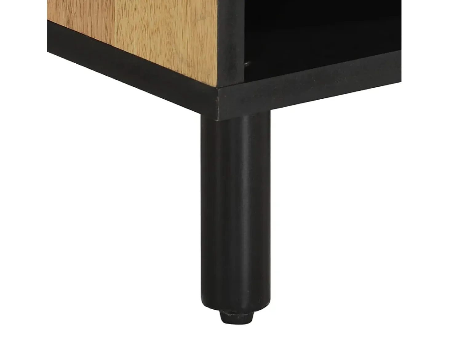 Mueble de TV madera maciza de mango 80x33x46 cm