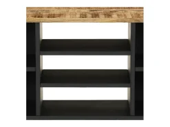Mueble de TV madera mango y madera contrachapada 100x33x46 cm