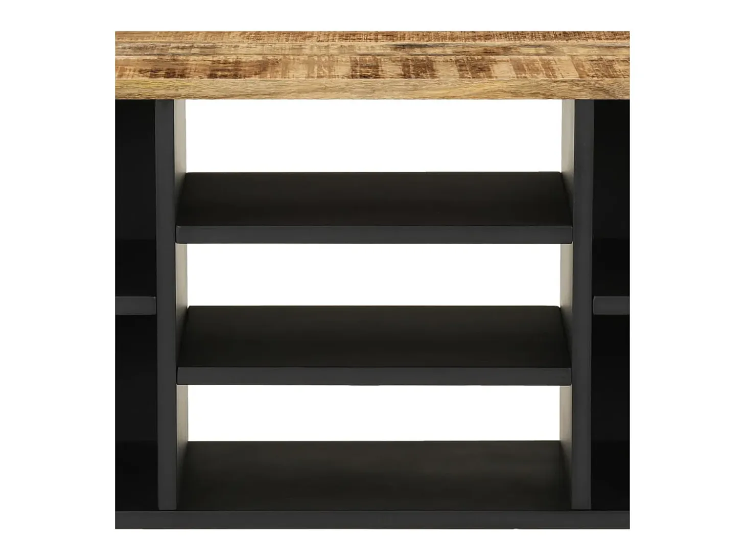 Mueble de TV madera mango y madera contrachapada 100x33x46 cm