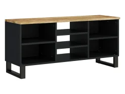 Mueble de TV madera mango y madera contrachapada 100x33x46 cm