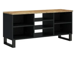 Mueble de TV madera mango y madera contrachapada 100x33x46 cm
