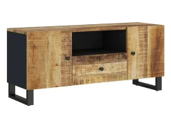 Mueble de TV madera mango y madera contrachapada 105x33,5x46 cm
