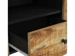 Mueble de TV madera mango y madera contrachapada 105x33,5x46 cm