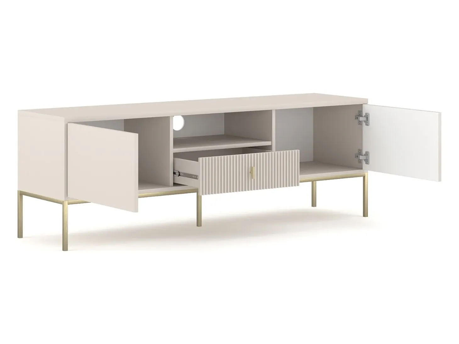 Mueble de TV Maggiore 2P1C cachemir/dorado/dorado