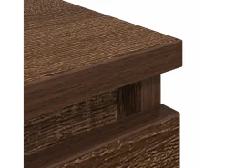 Mueble de TV marrón roble 80x35x54 cm madera de ingeniería