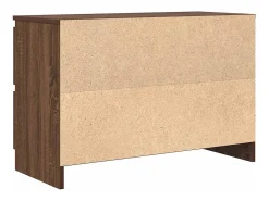 Mueble de TV marrón roble 80x35x54 cm madera de ingeniería