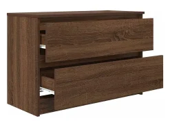 Mueble de TV marrón roble 80x35x54 cm madera de ingeniería