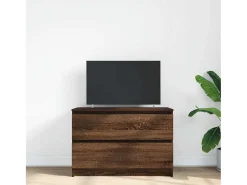 Mueble de TV marrón roble 80x35x54 cm madera de ingeniería