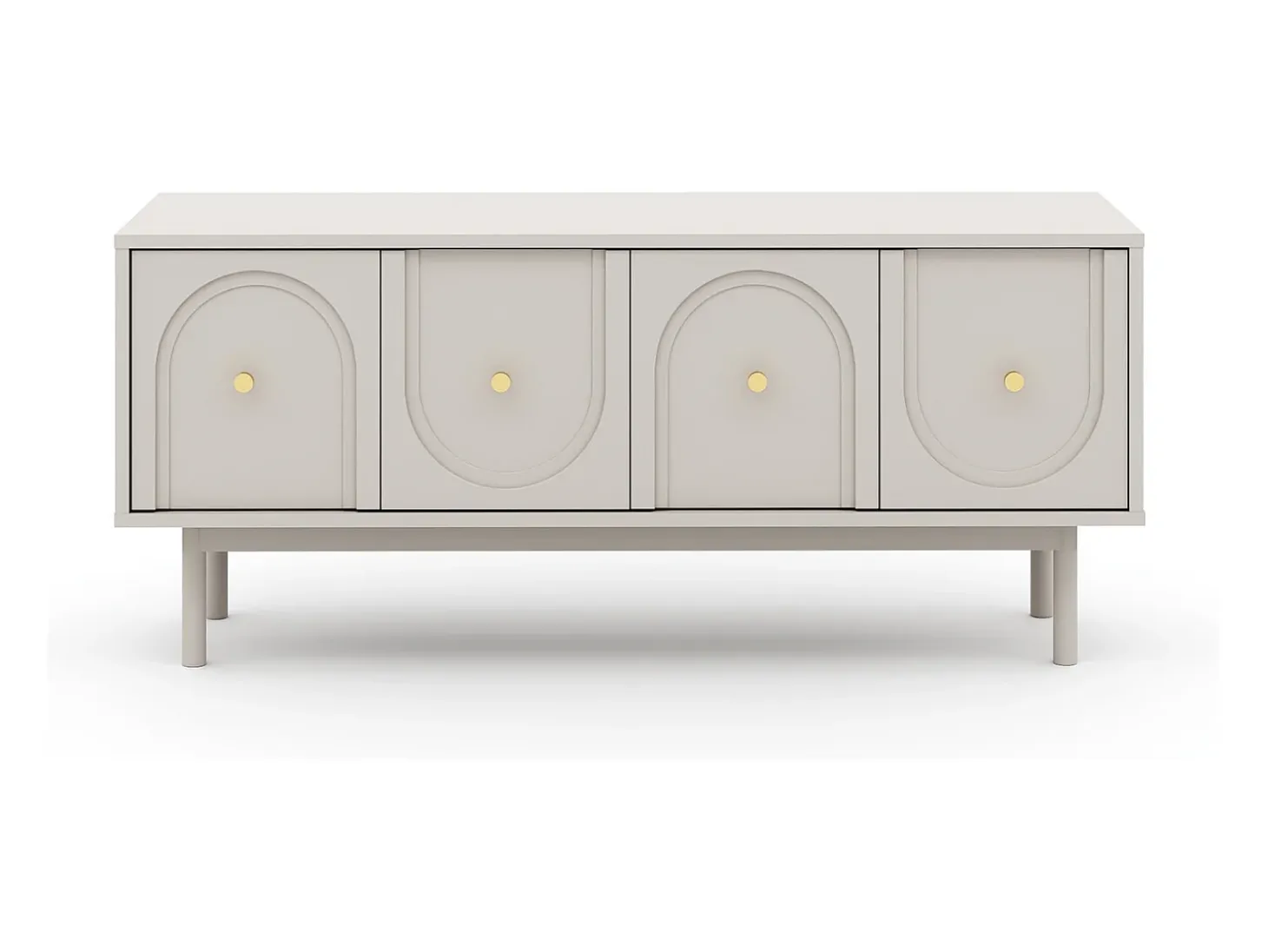 Mueble de TV Mazoma 4P cachemir/ cachemir/dorado