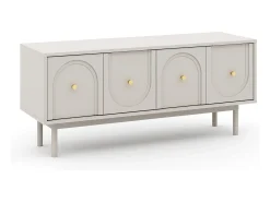 Mueble de TV Mazoma 4P cachemir/ cachemir/dorado