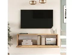Mueble de TV Ona puerta abatible natural 29x100x31 cm