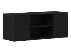 Mueble de TV Roble negro 100 x 35 x 40 cm Madera contrachapada