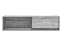 Mueble de TV Sonoma gris 100x31x25,5 cm madera de ingeniería