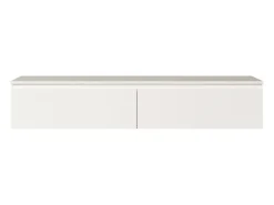 Mueble de TV suspendido con 2 puertas -150 cm -blanco -BEMMI