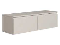 Mueble de TV suspendido con 2 puertas -100 cm -greige -BEMMI