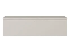 Mueble de TV suspendido con 2 puertas -100 cm -greige -BEMMI