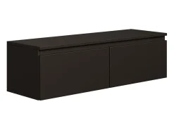 Mueble de TV suspendido con 2 puertas -100 cm -negro -BEMMI