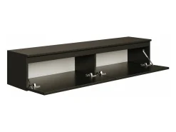 Mueble de TV suspendido con 2 puertas -150 cm -negro -BEMMI