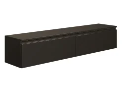 Mueble de TV suspendido con 2 puertas -150 cm -negro -BEMMI