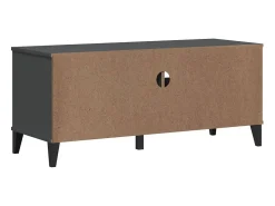 Mueble de TV VIKEN de madera maciza de pino gris antracita
