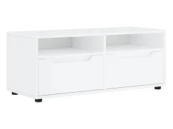 Mueble de TV VISNES blanco 100x40x38 cm madera de ingeniería