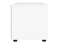 Mueble de TV VISNES blanco 100x40x38 cm madera de ingeniería