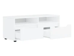 Mueble de TV VISNES blanco 100x40x38 cm madera de ingeniería