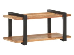 Mueble de TV 90x40x40 cm Madera maciza de acacia