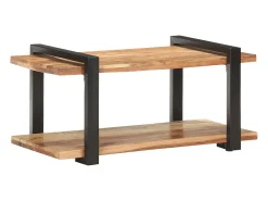 Mueble de TV 90x40x40 cm Madera maciza de acacia
