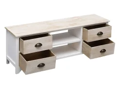 Mueble de TV 108x30x40 cm Madera maciza de Paulownia